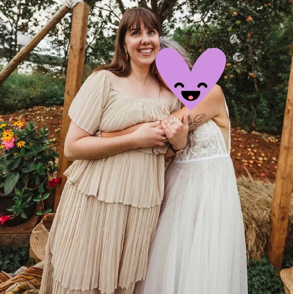 MORNING LAVENDER Vera Dress Champagne M - Picture 5 of 5